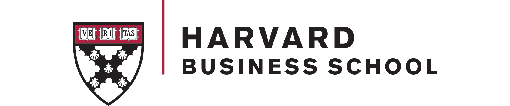 Harvard Business School logo, link to their article about Rumie